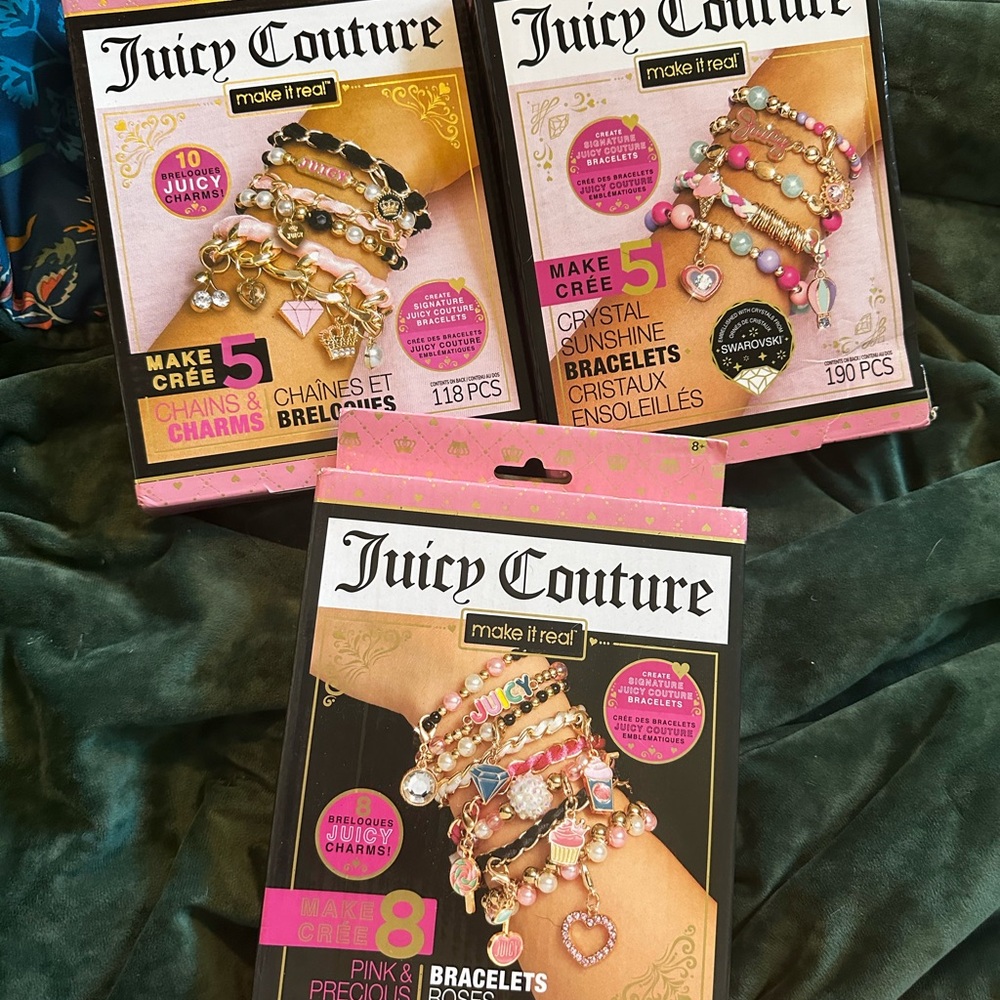 Set of 3 Juicy Couture Bracelet Craft Kits